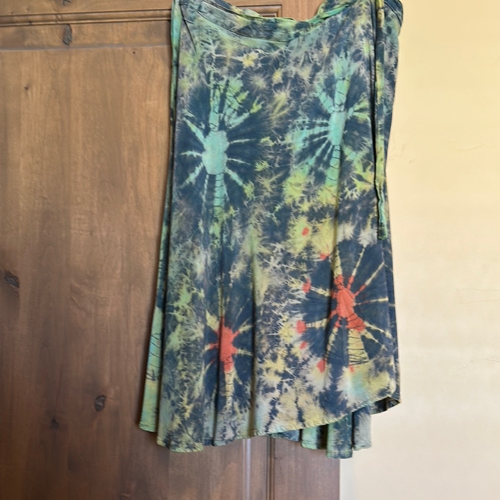 Tie-Dye A-Line Skirt